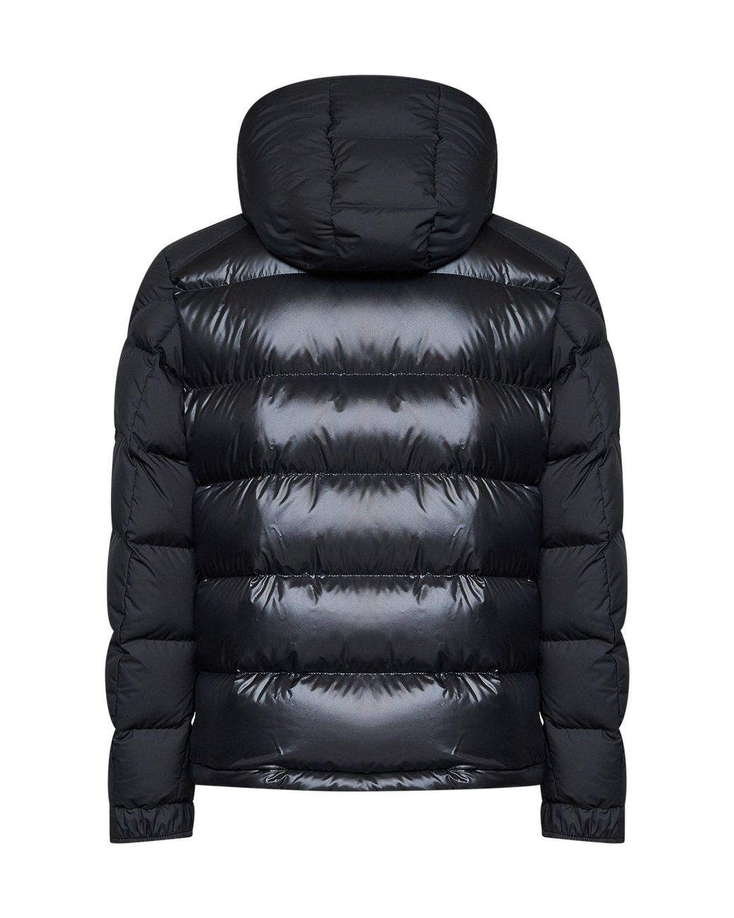 Moncler Black Maya Short Hooded Down Jacket for men