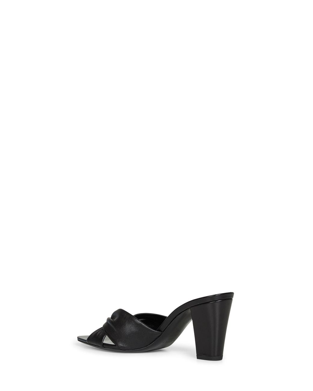 Saint Laurent Black Nappa Leather Franciane Mule Sandals
