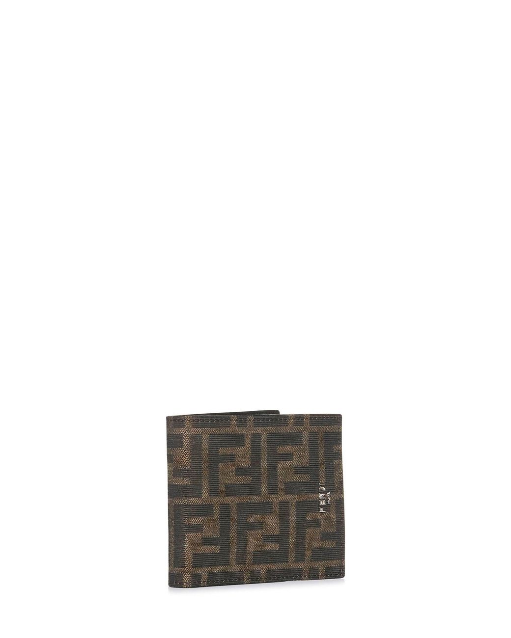 Fendi Gray €Œff Jacquard" Wallet for men