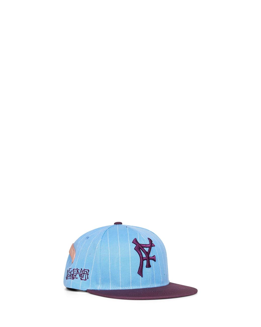 PDF Blue And Striped Cotton Twill Baseball Cap for men