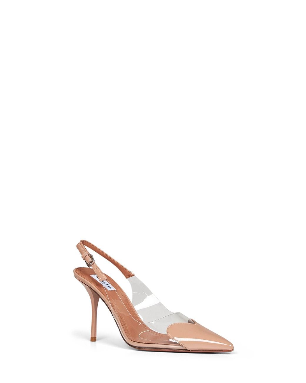 Alaïa Pink Blush Le Cœur Slingback Pumps