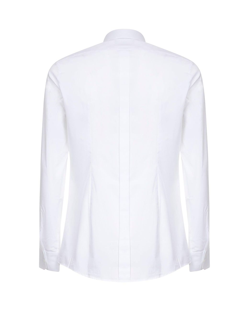 Dolce & Gabbana White Stretch Cotton Poplin Shirt for men
