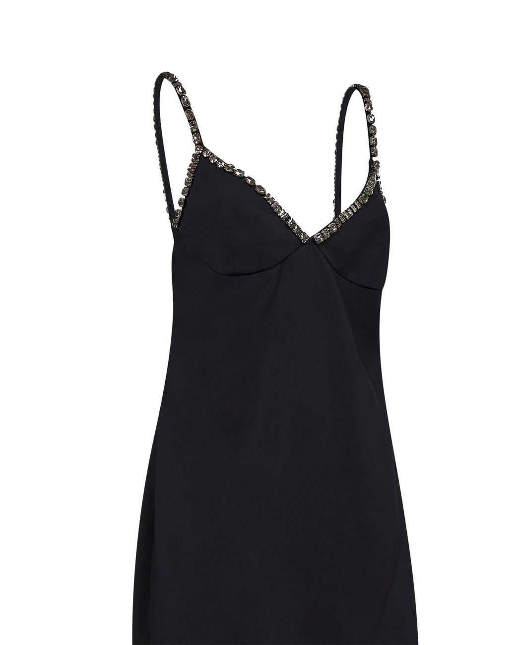 Stella McCartney Black Stretch Viscose Embellished Evening Dress