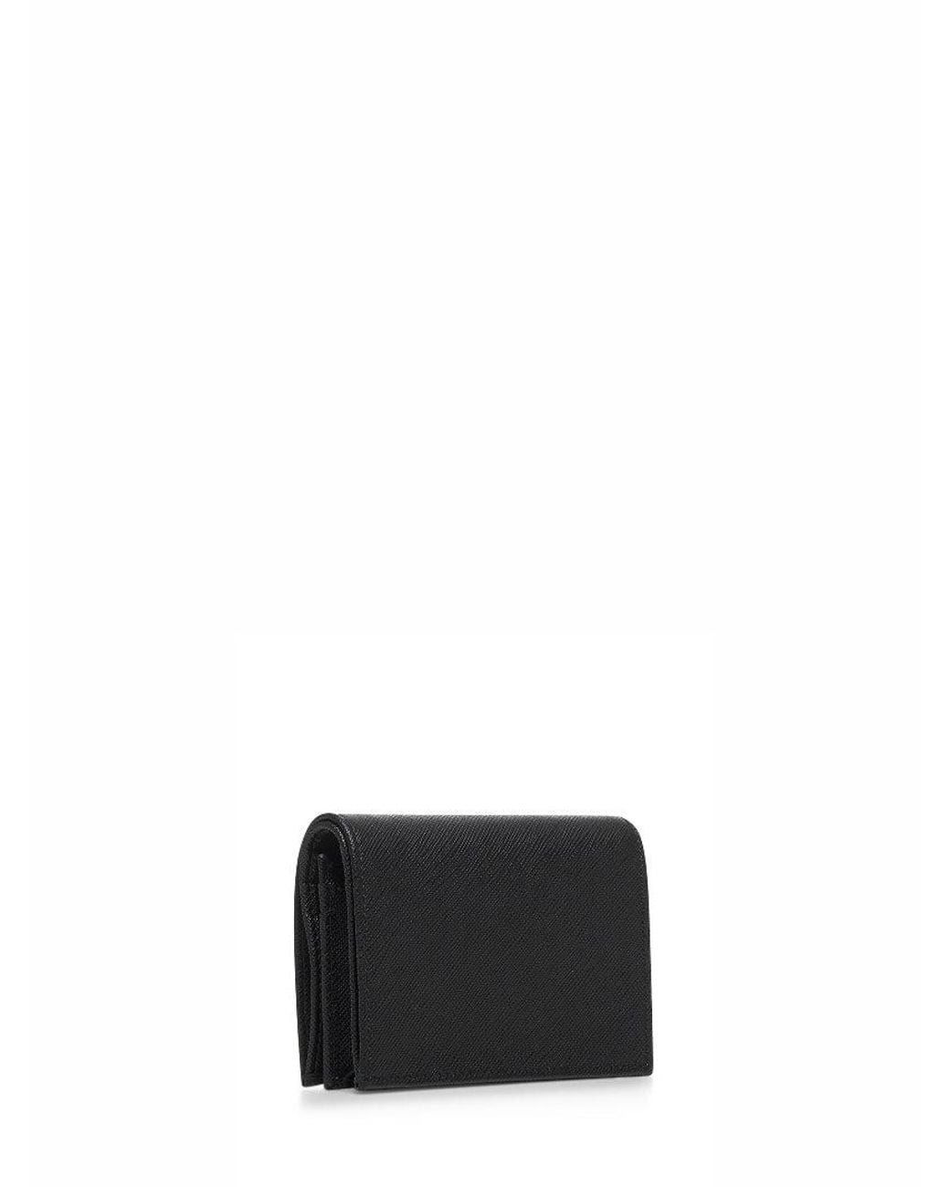Prada White Saffiano Small Wallet