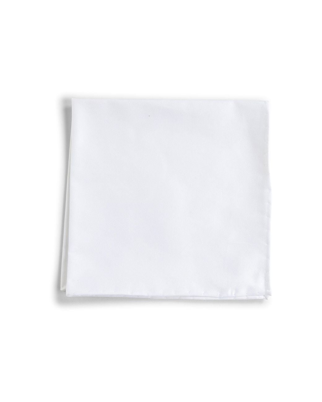 D 40 White Cotton Pocket Square for men