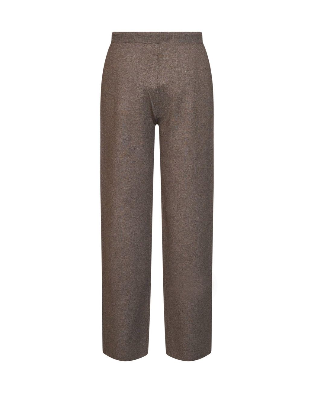 Hevò Brown Taupe Compact Knit Torre Mozza Sweatpants for men