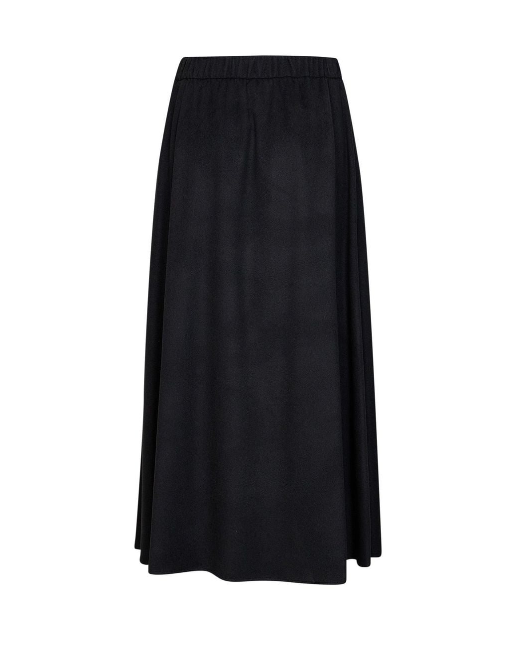 Herno Resort Black Cashmere-Feel Flannel Resort Long Skirt for men