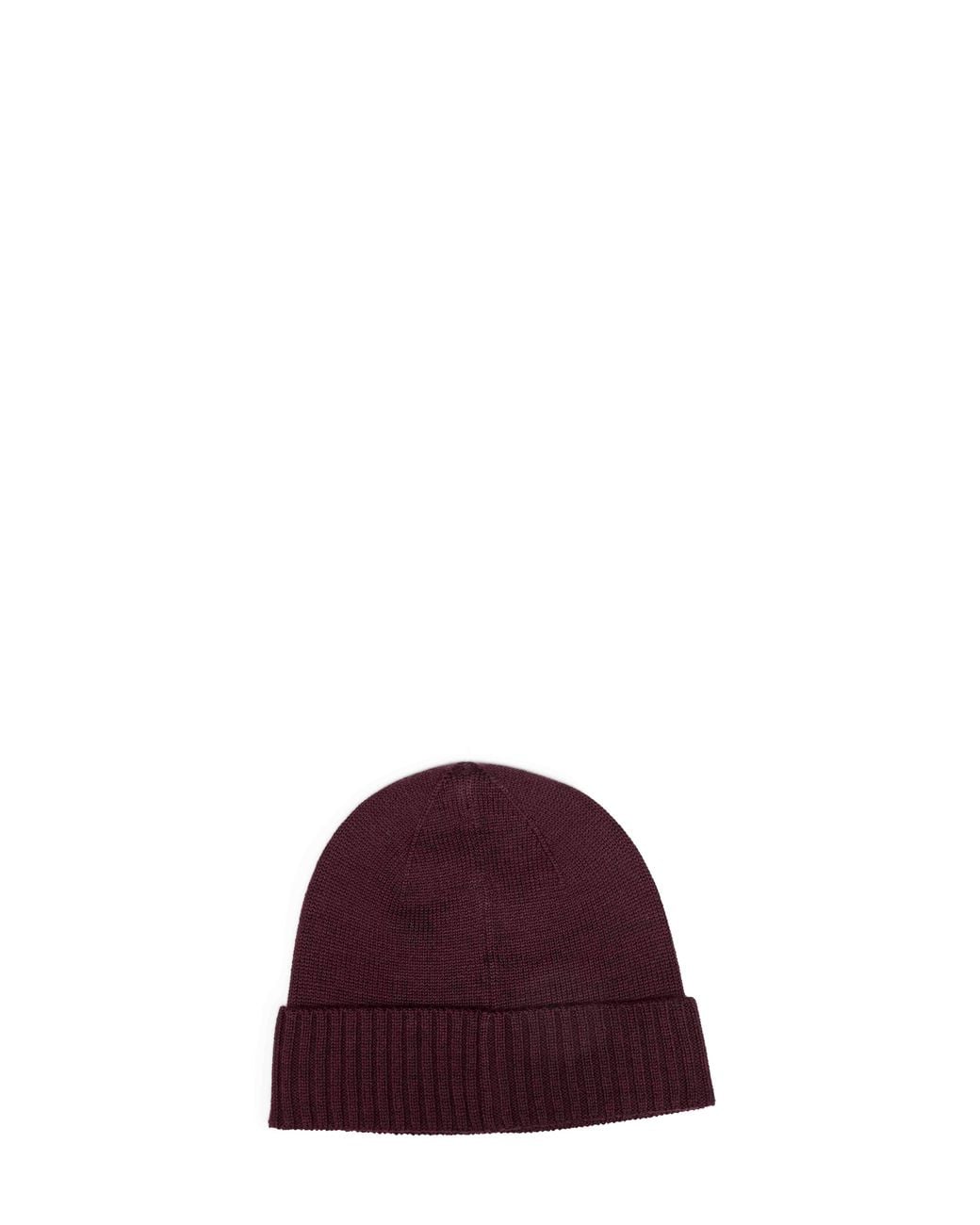 Polo Ralph Lauren Purple Merlot Wine Wool Knit Beanie With Pony Embroidery for men