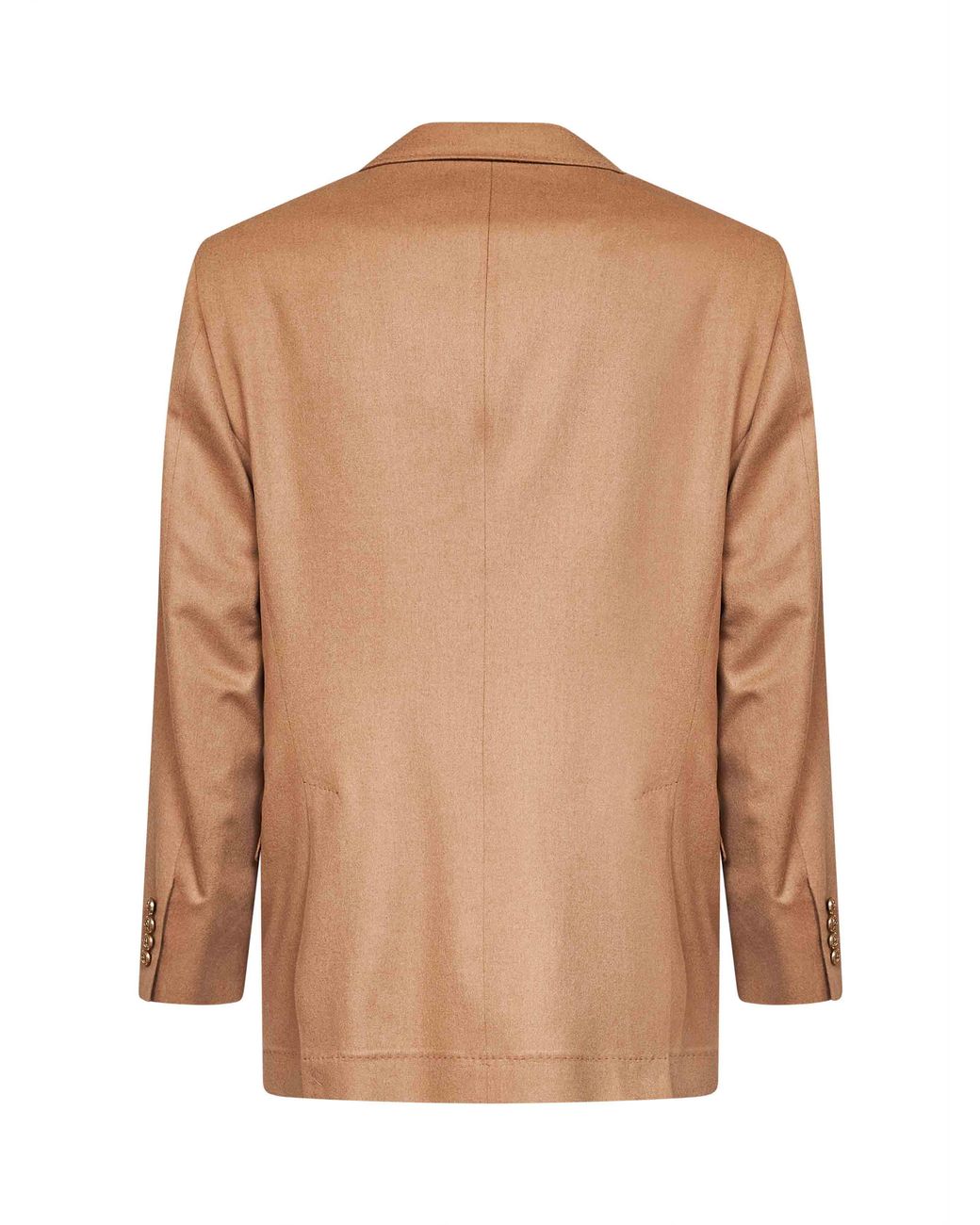 Brunello Cucinelli Brown Camel Camel Hair Tailor One-And-A-Half-Breasted Jacket for men