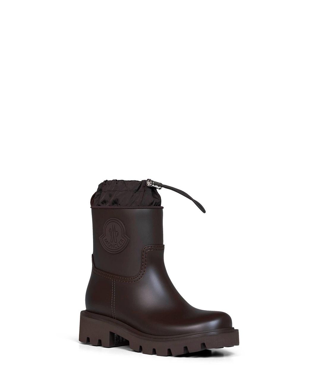 Moncler White Kickstream Rain Boots