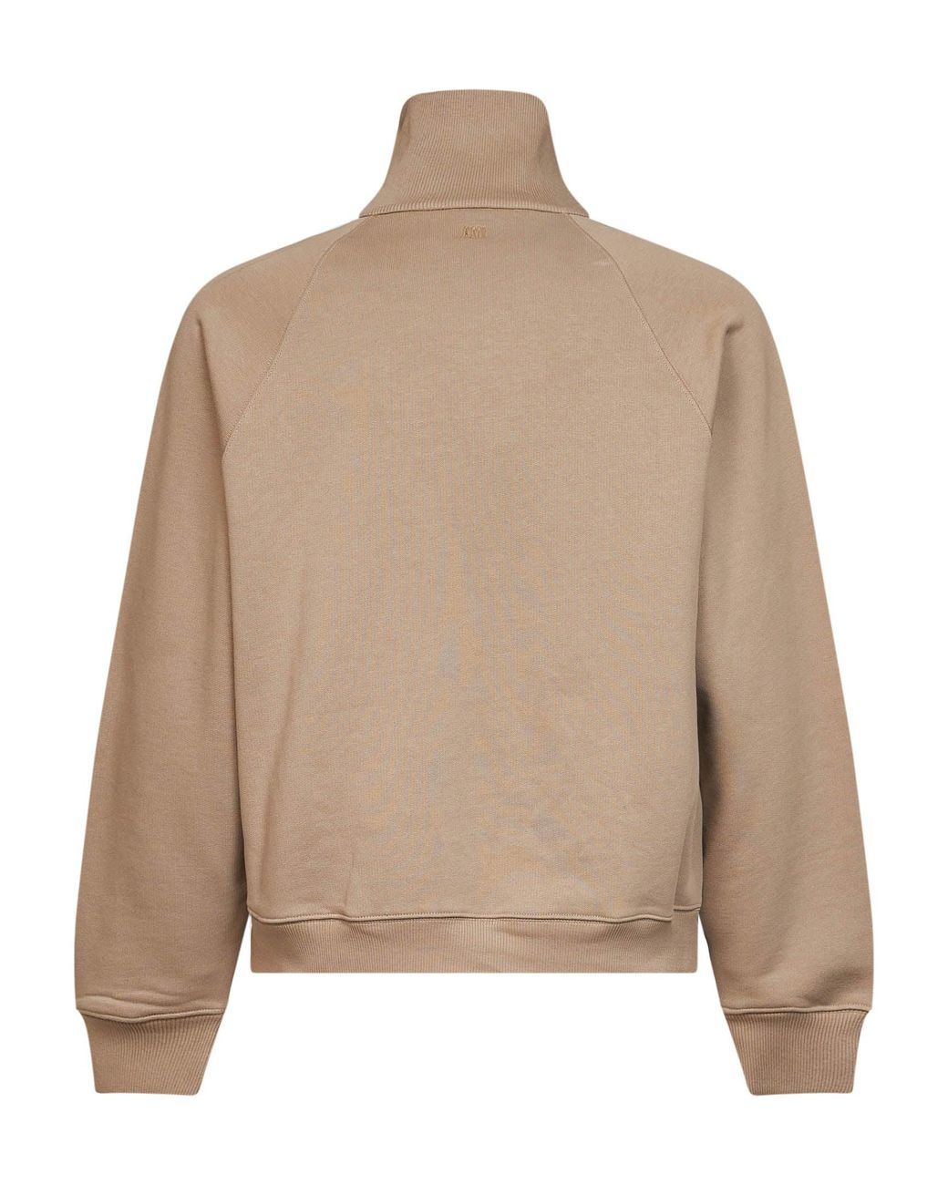 AMI Natural Cotton Ami De Cœur Half-Zip Sweatshirt for men