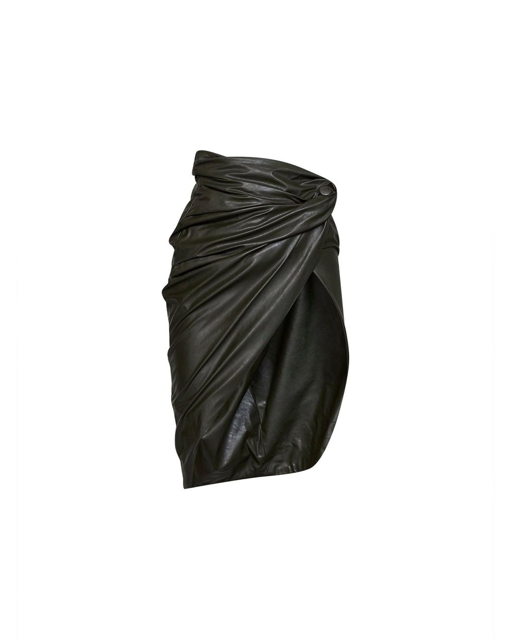 DIESEL Black O-Dasli Draped Midi Skirt With Slit