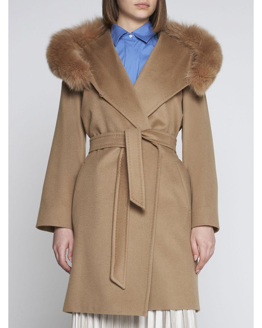Max mara hooded coat clearance