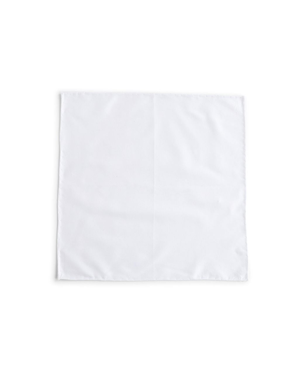 D 40 White Cotton Pocket Square for men