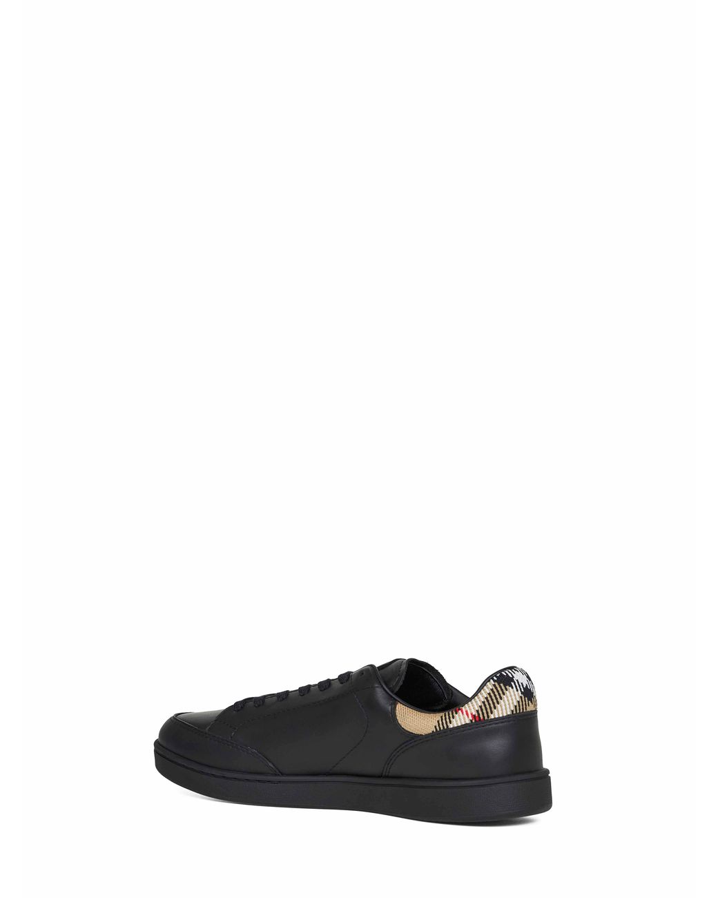 Burberry Black Calf Leather Set Sneakers for men