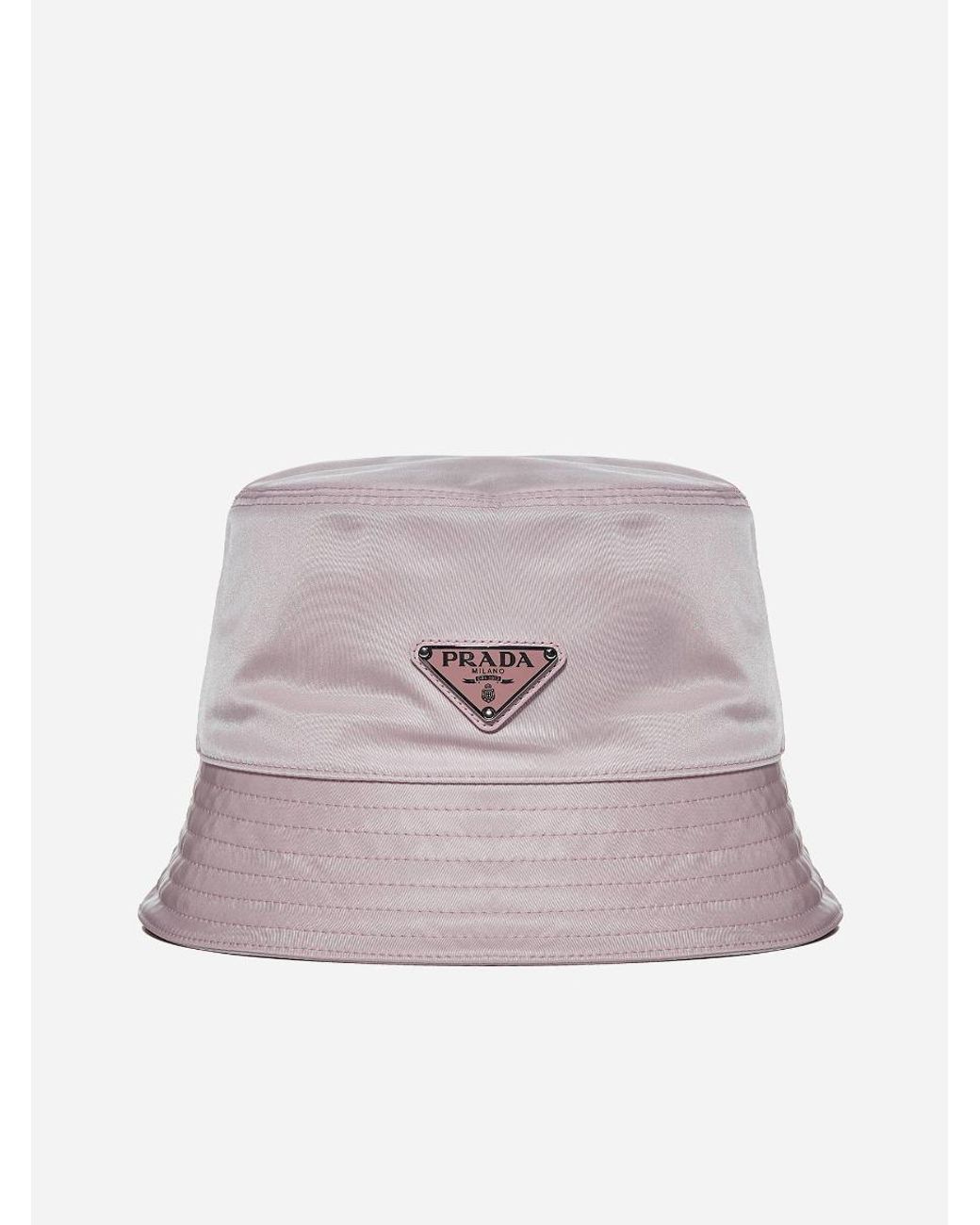 Arriba 51+ imagen pink prada nylon bucket hat Abzlocal.mx