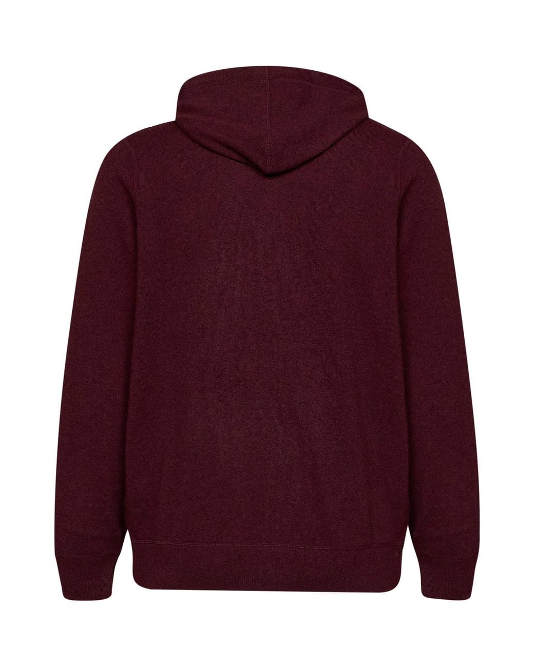 Brunello Cucinelli Red Burgundy Cashmere Knit Zip-Up Hoodie for men