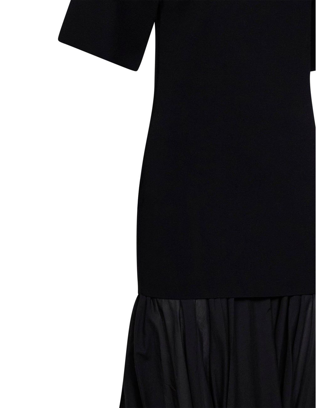 Totême Black Cocoon Tee Dress