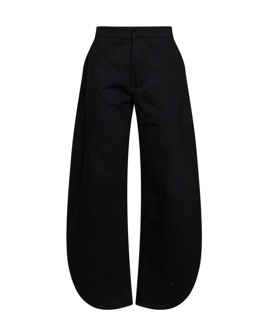 Alaïa Black Cotton Denim Petal Jeans