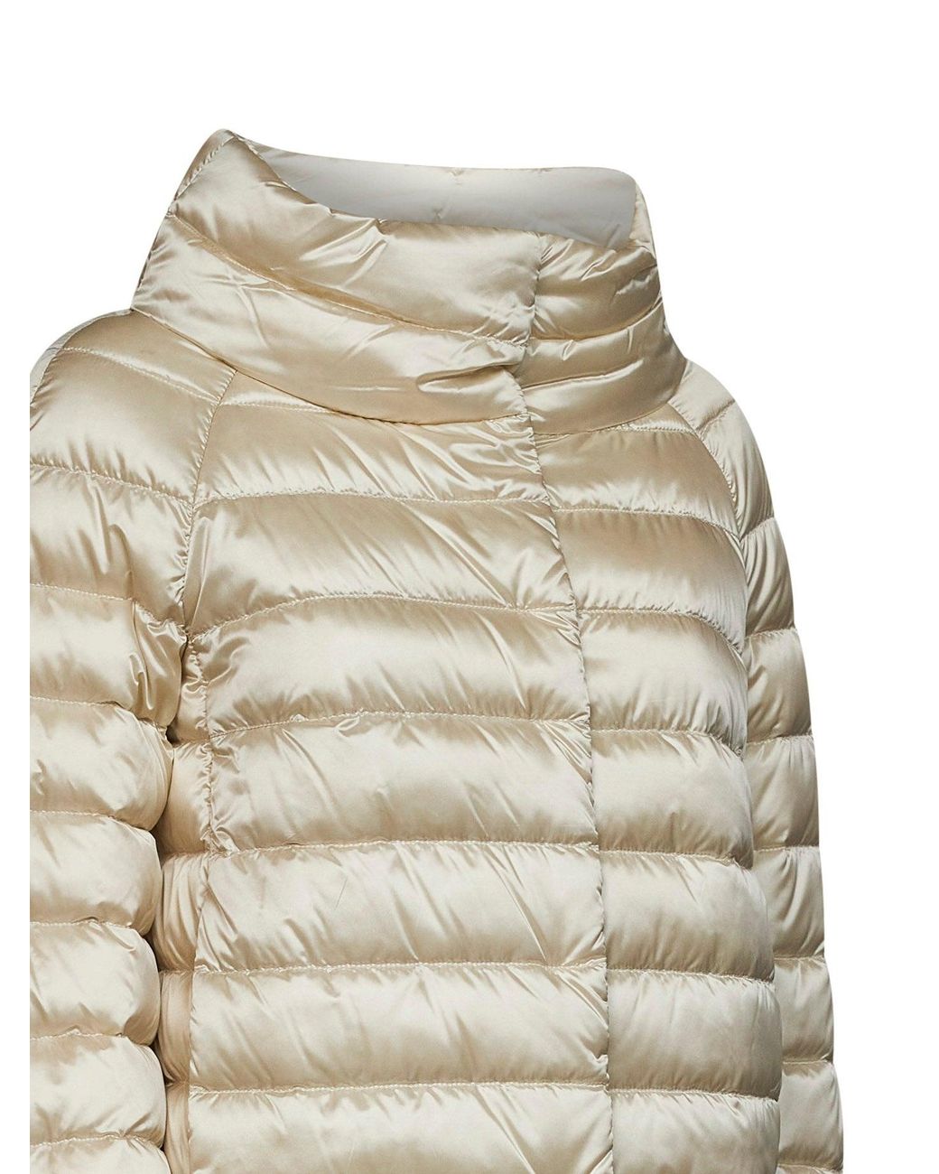 Herno Natural Nylon Sofia Padded Mini Cape