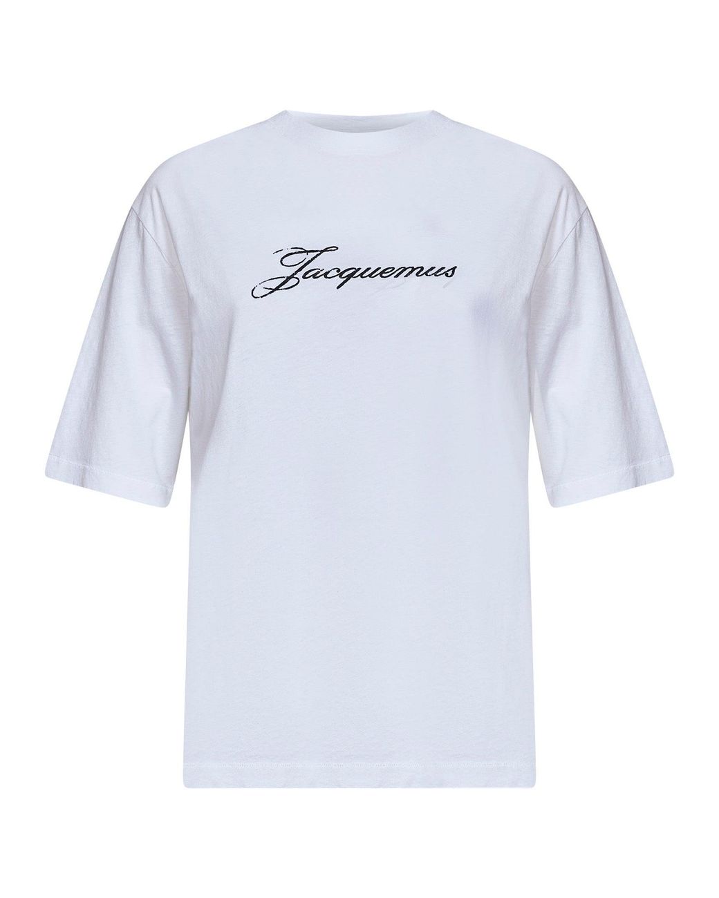 Jacquemus White Jersey The Logo-Printed T-Shirt