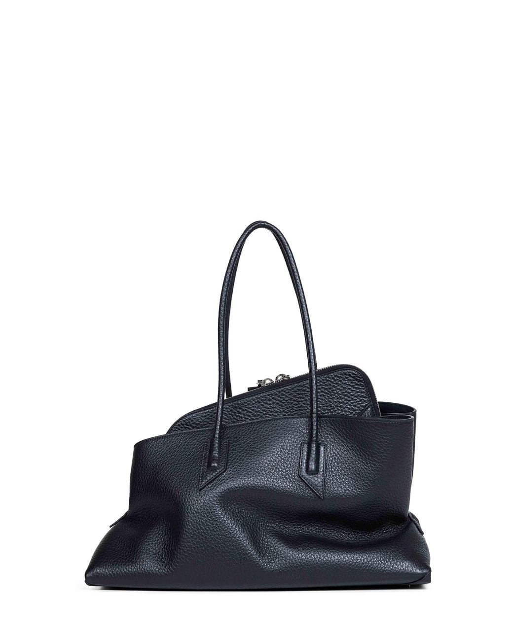 The Attico Blue "La Passeggiata Medium" Top Handle Bag
