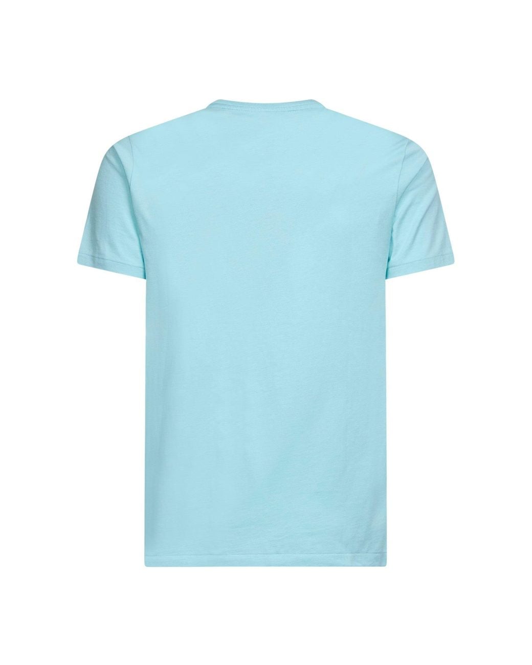 Polo Ralph Lauren Blue New Aqua Jersey Custom Slim-Fit Crewneck T-Shirt for men