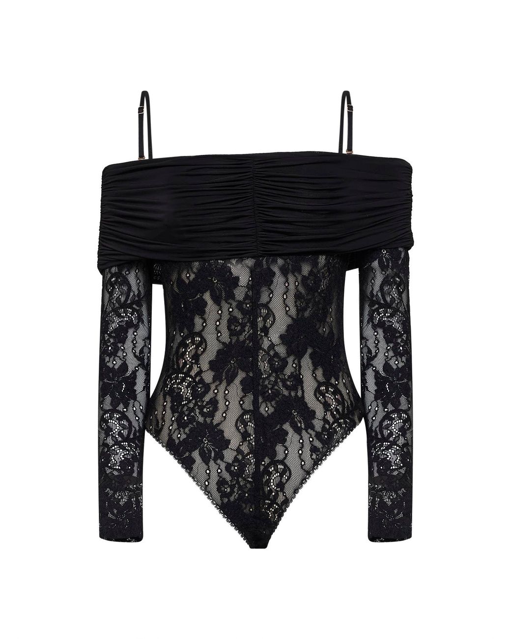 Zimmermann Black Lace Rebellion Bodysuit