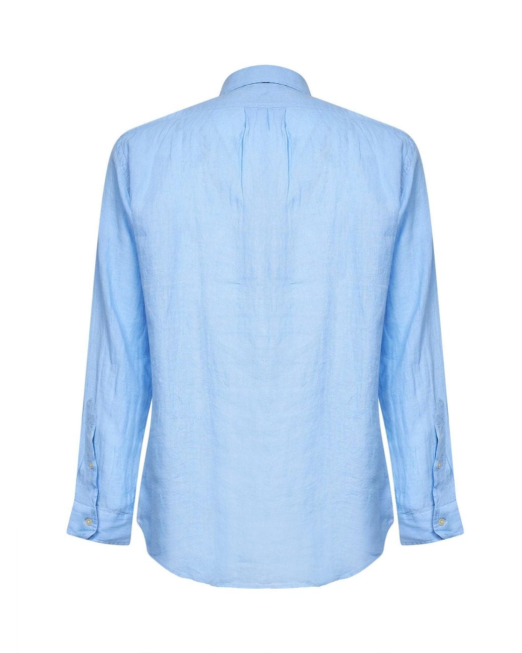 Polo Ralph Lauren Blue Linen Shirt Austin for men