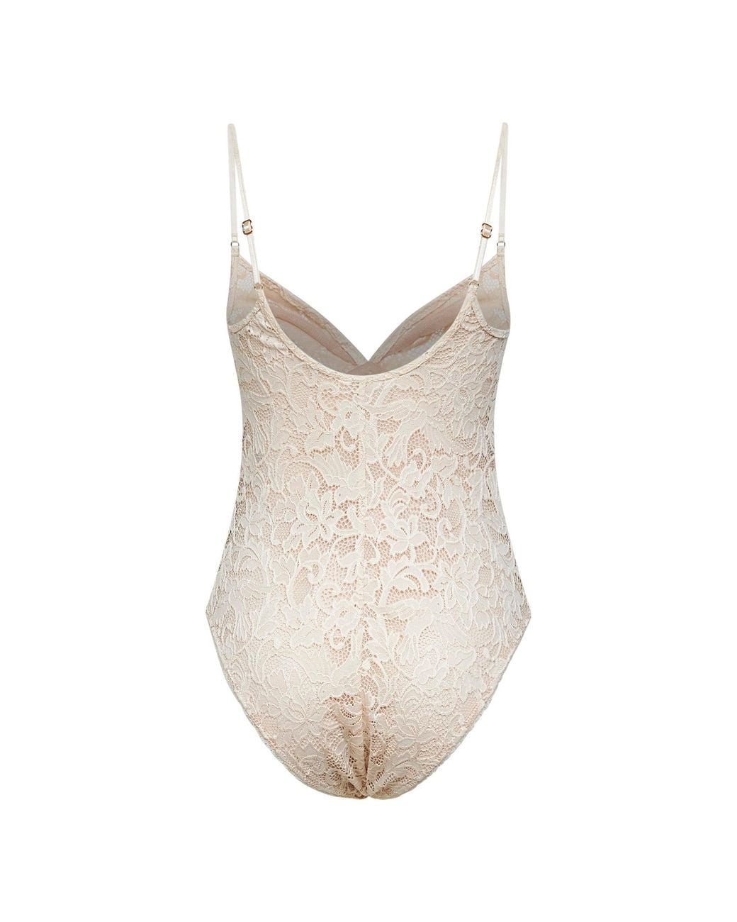 Zimmermann White Cream Lace Sleeveless Bodysuit