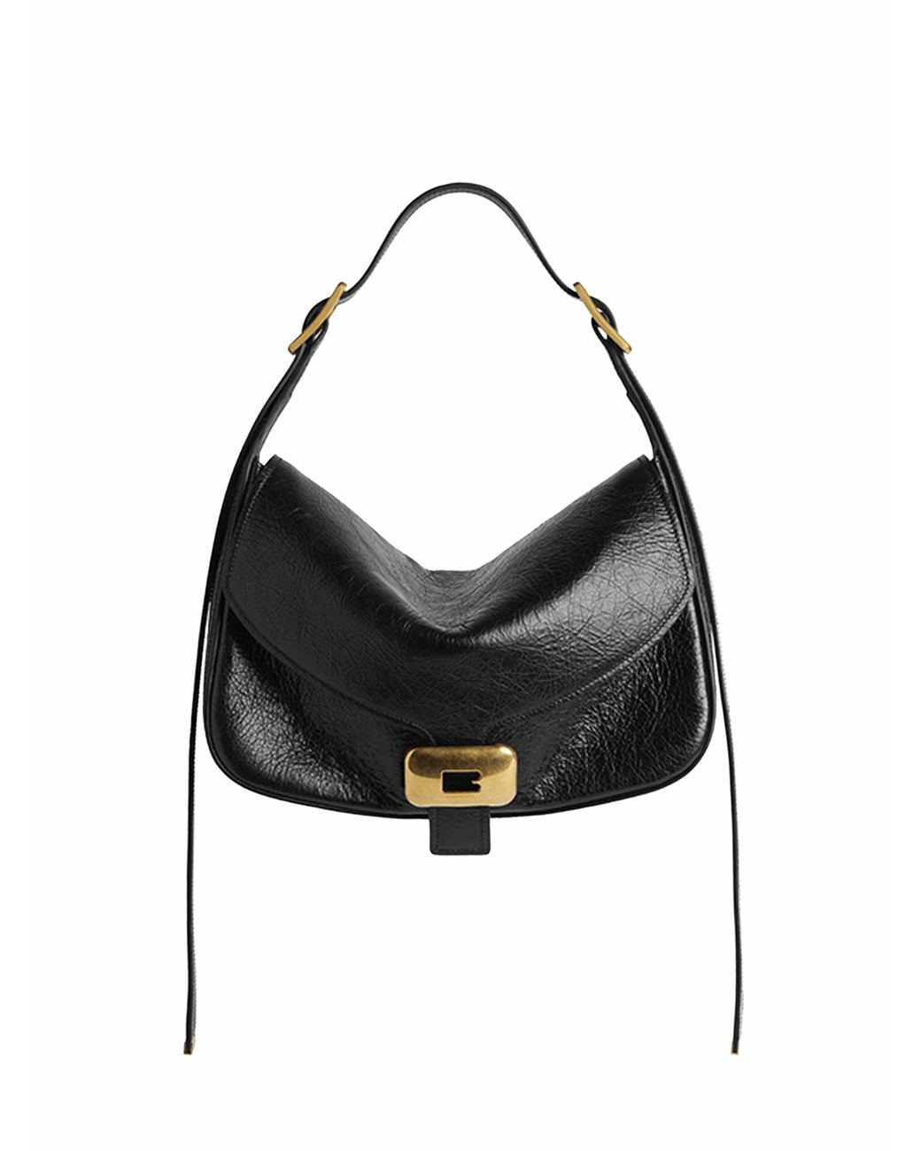 Balenciaga Black Clicca Shoulder Bag Medium Shoulder Bag