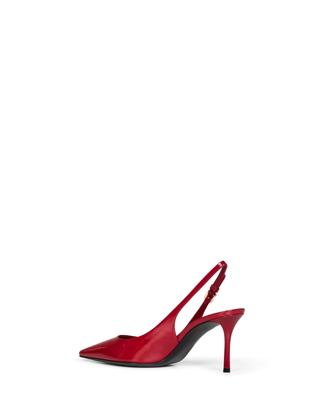 Dolce & Gabbana Red Dolce & Gabbana Patent Leather Slingback Pumps