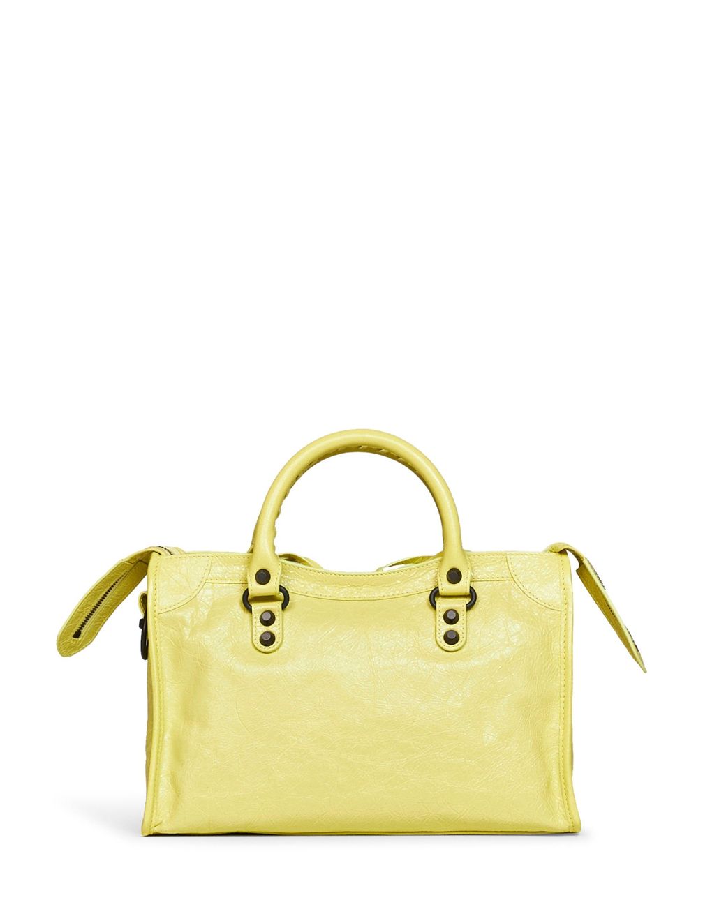 Balenciaga Yellow Lemonade Le City Small Handbag