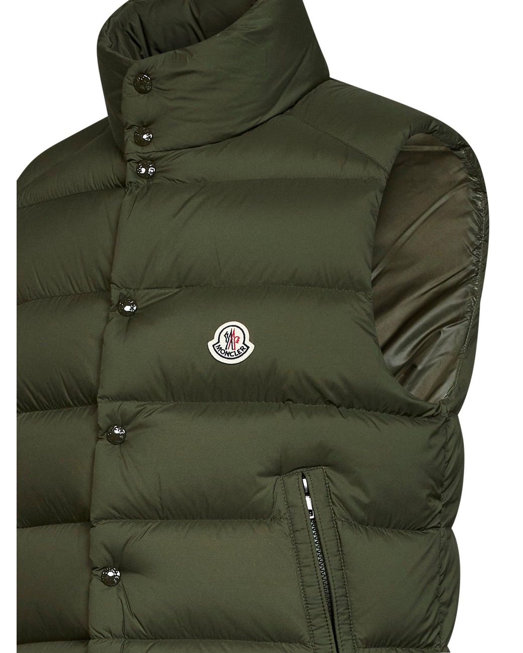 Moncler Green Tibb Padded Vest for men
