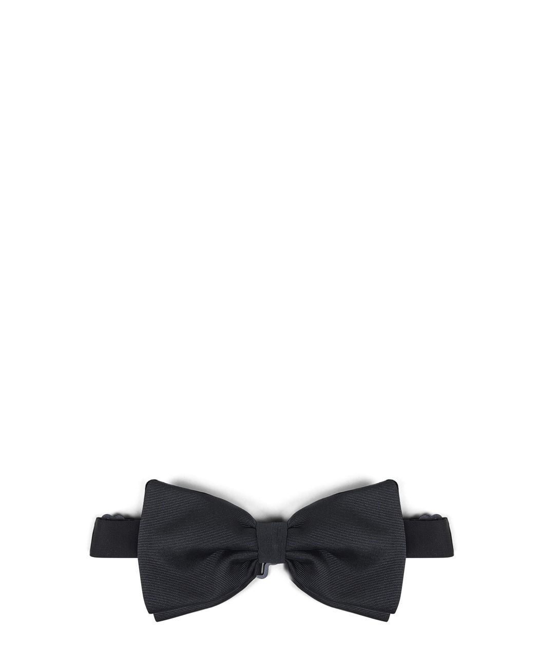 D 40 Black Grosgrain Pre-Tied Bow Tie for men