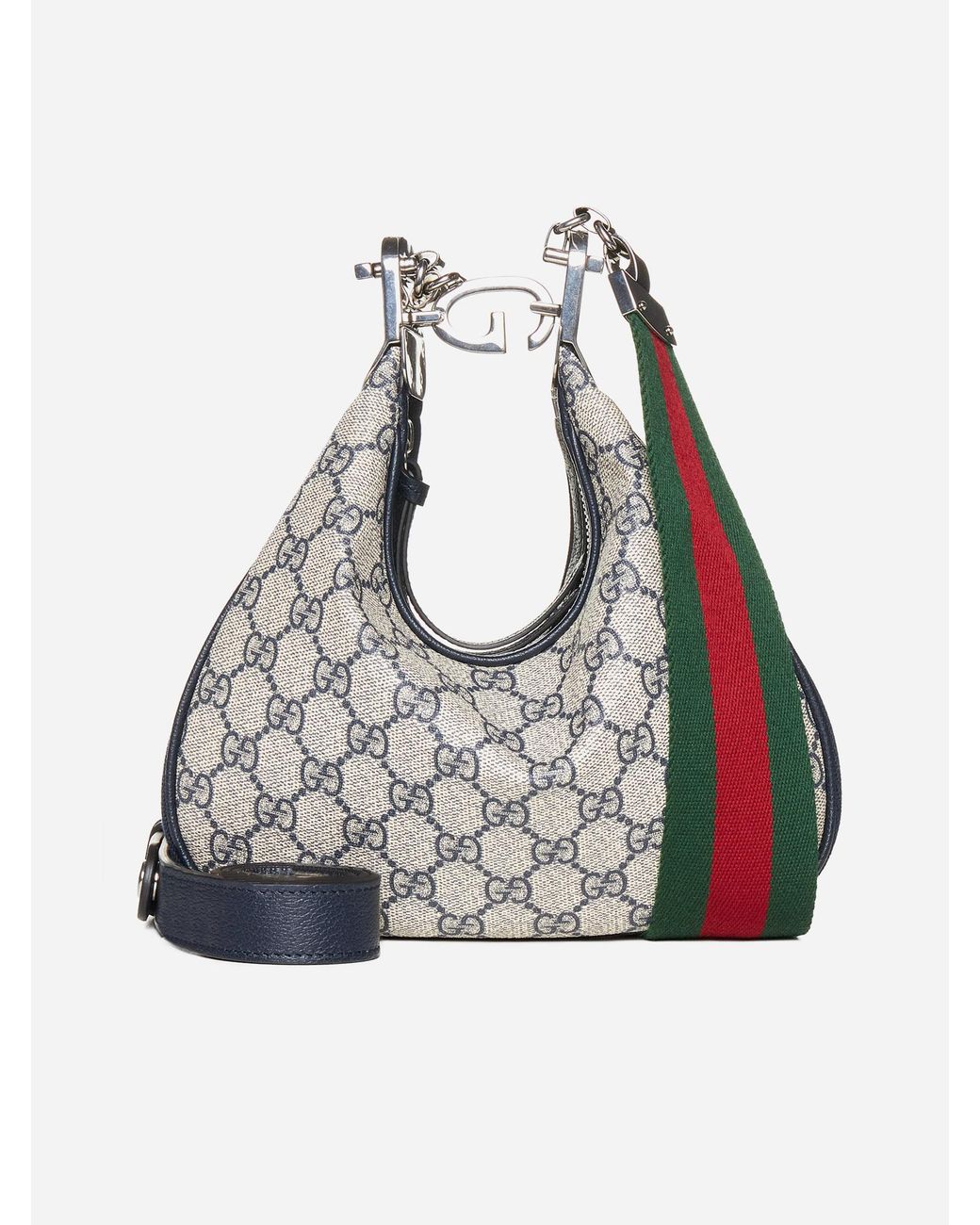 Gucci Attache Small GG Fabric Bag in Grey Lyst UK
