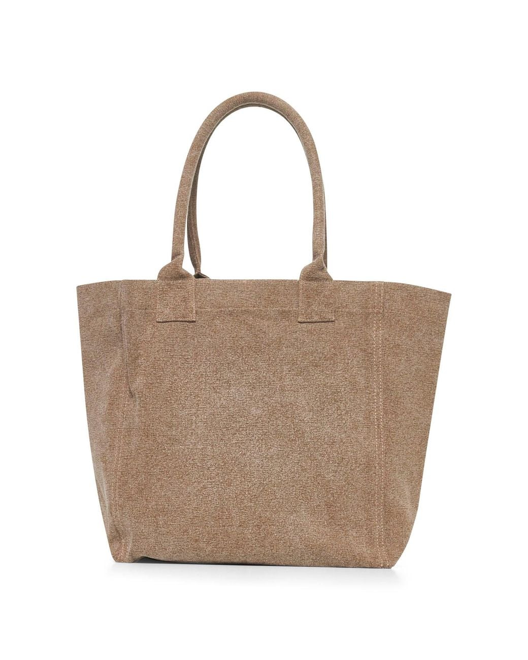 Isabel Marant White Dark Khaki Small Yenky Tote Bag