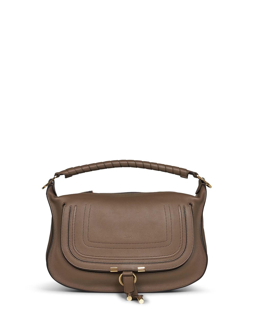 Chloé Brown Deep Taupe Marcie Small Shoulder Bag<Br