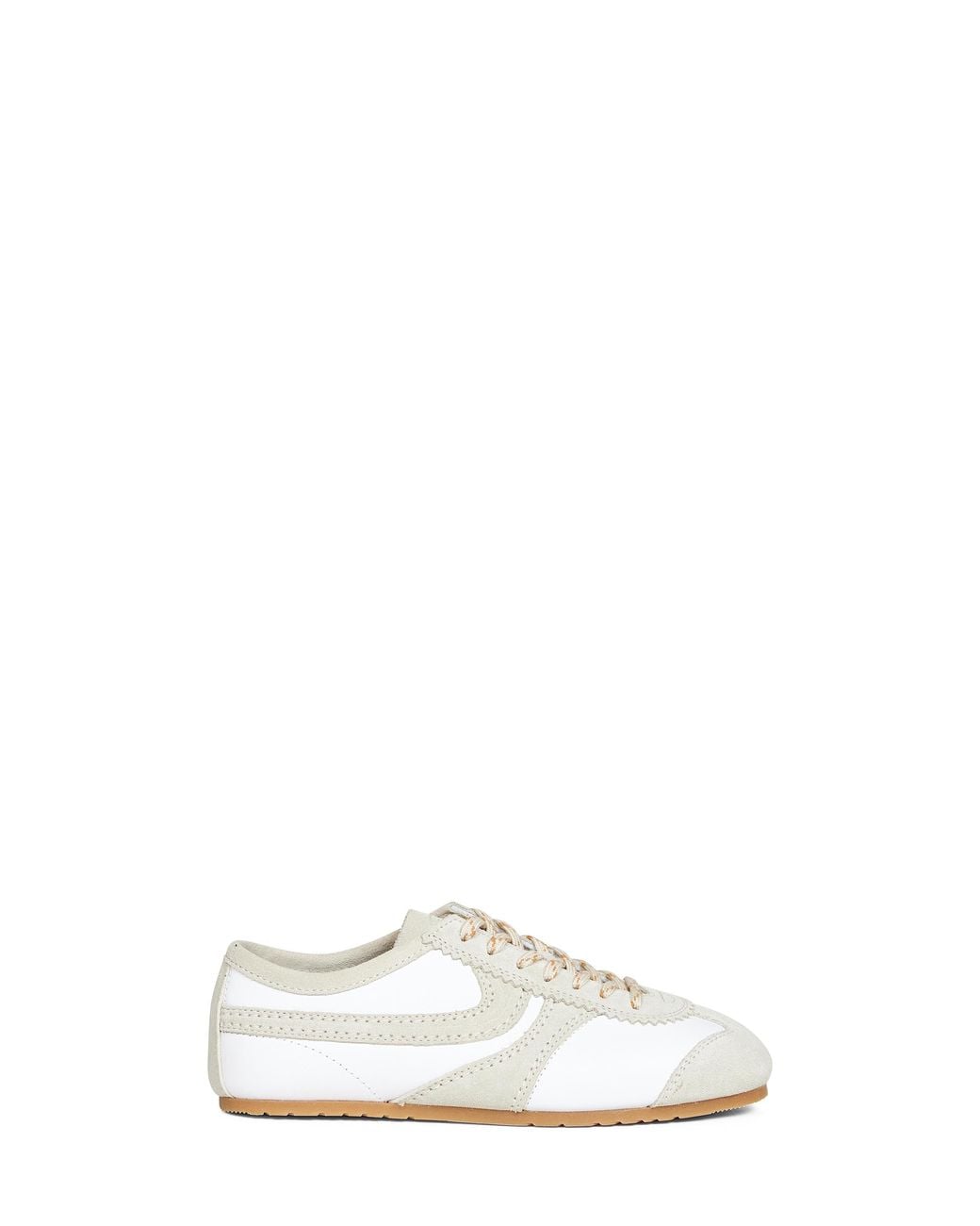 Dries Van Noten White Nappa Leather Sneakers