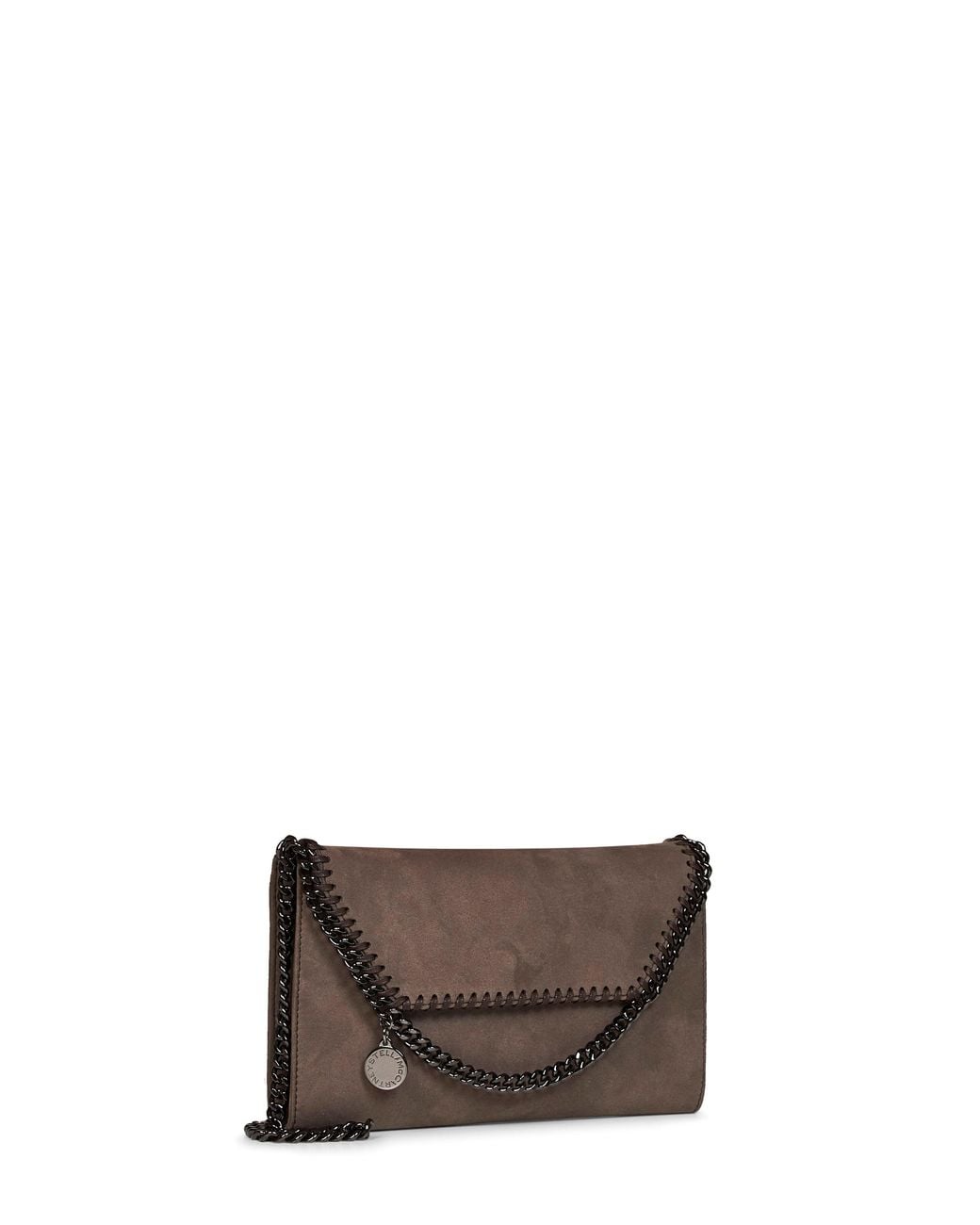 Stella McCartney Brown Dark Taupe Falabella Wallet Crossbody Bag