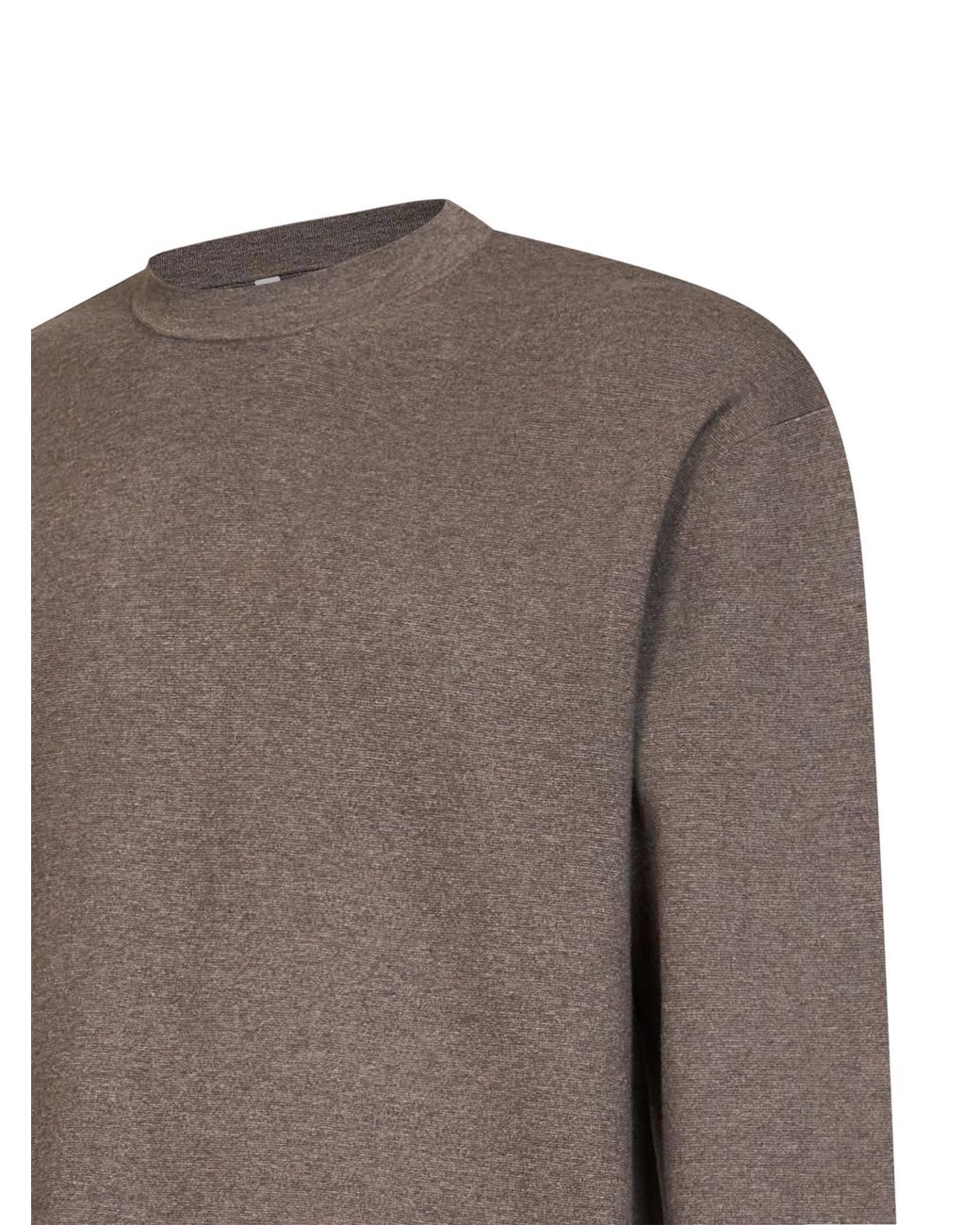 Hevò Brown Knit Top Fiumara Taupe Viscose for men