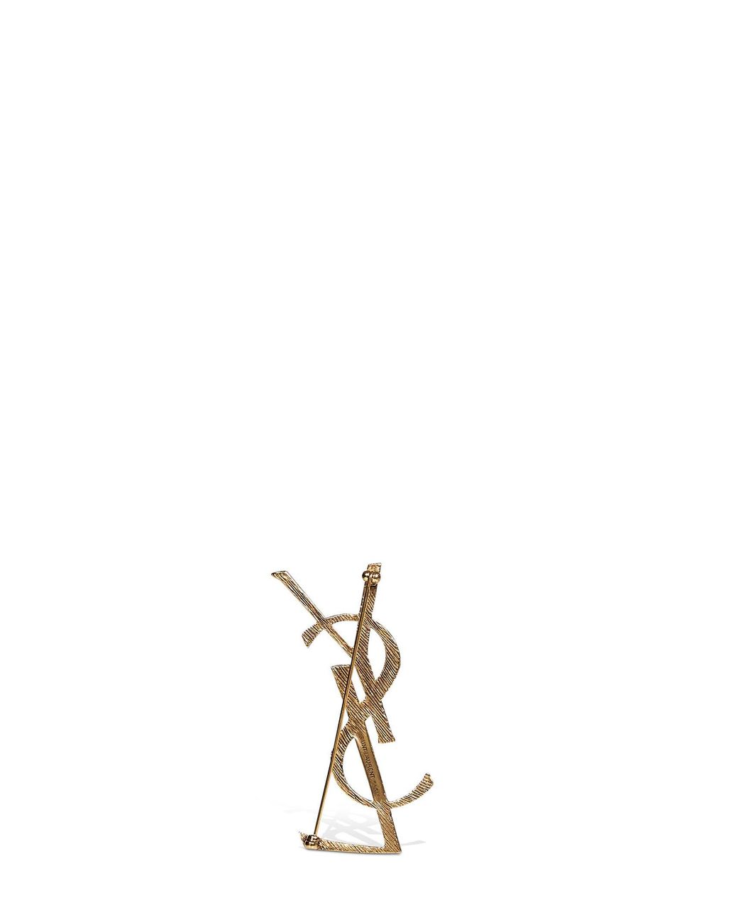 Saint Laurent White Brooch Cassandre