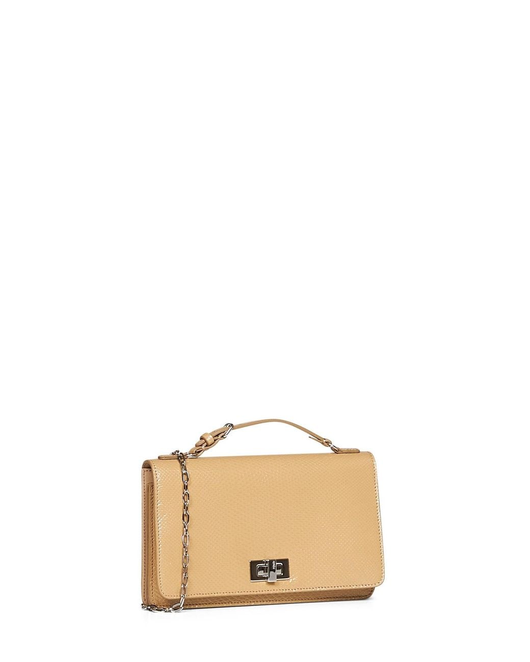 Fendi Light Peekaboo Wallet On Chain in Natural | Lyst UK