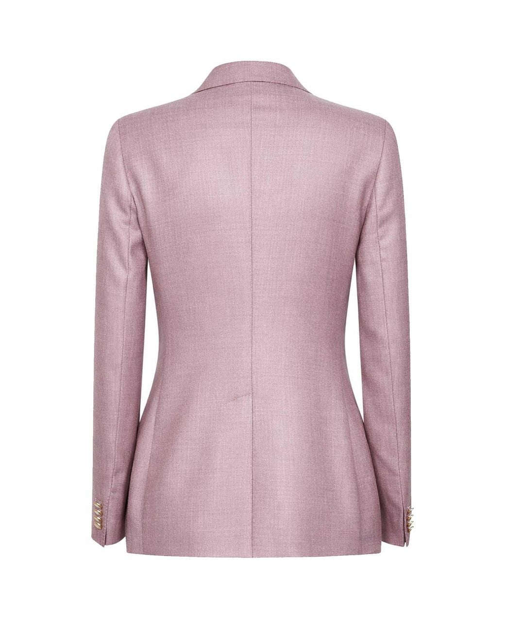 Tagliatore Pink Virgin Wool And Silk Double-Breasted Blazer