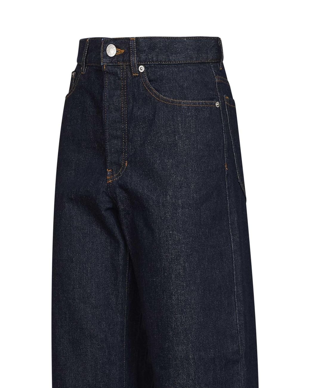 Dries Van Noten Blue Cotton Denim Peyton Jeans