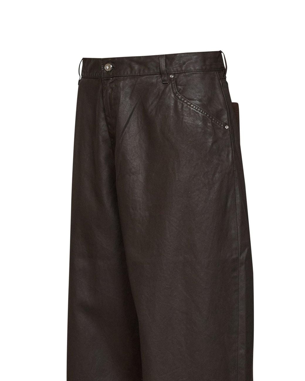 PDF Black Waxed Cotton Mpc Trousers for men