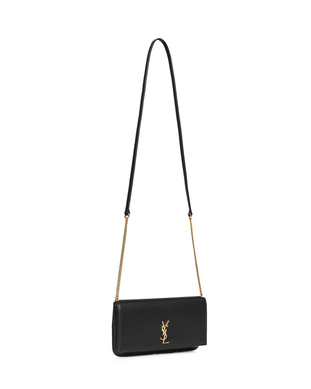 Saint Laurent White Phone Holder Cassandre