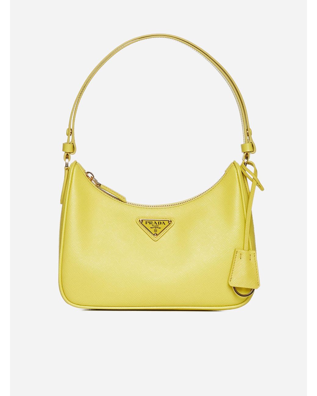 Prada Saffiano Leather Mini Bag in Yellow Lyst UK