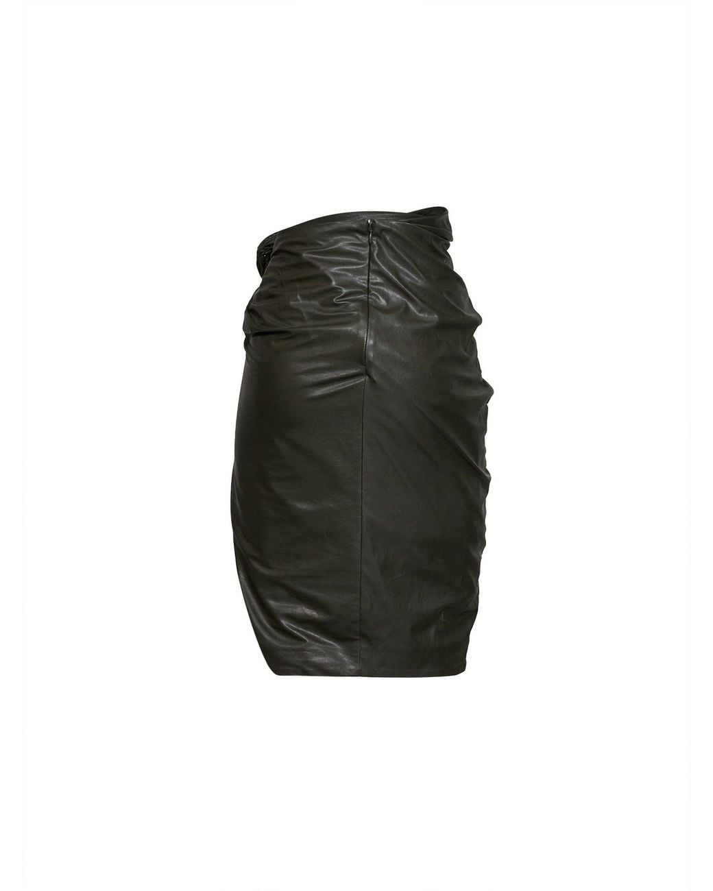 DIESEL Black O-Dasli Draped Midi Skirt With Slit