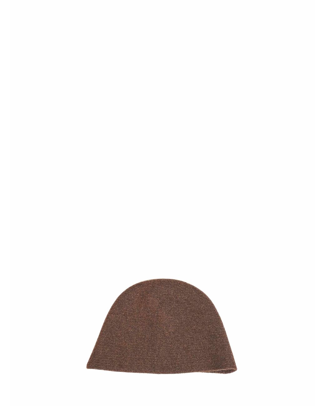 Uma Wang Brown Cashmere Knit Bucket Hat